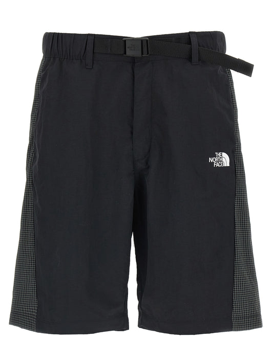 Black Nylon Bermuda Shorts