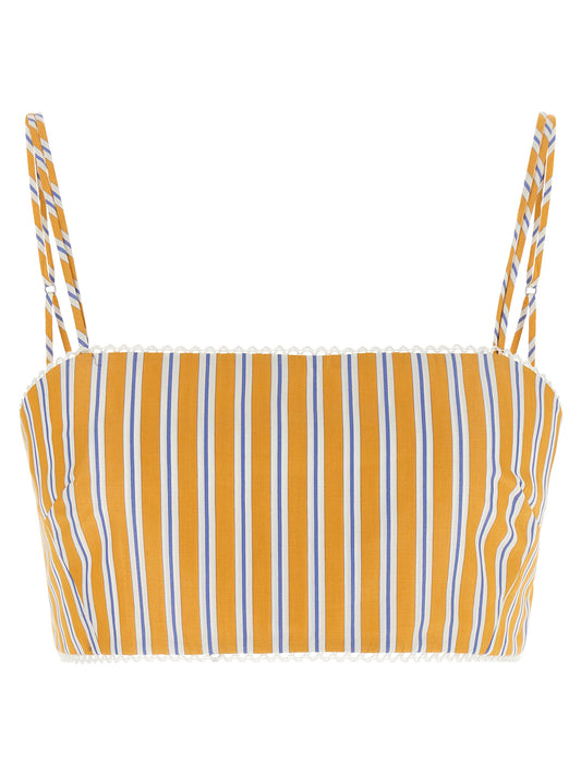 Bicolor Cotton Sleeveles T-Shirt