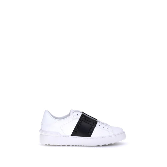White Calf Leather Bos Taurus Low Top Sneakers