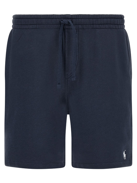 Blue Cotton Bermuda Shorts