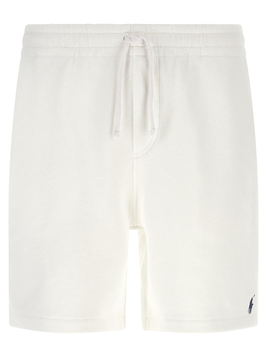White Cotton Bermuda Shorts