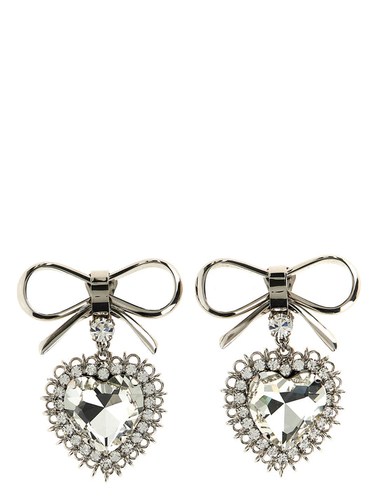 Silver Glass Earrings