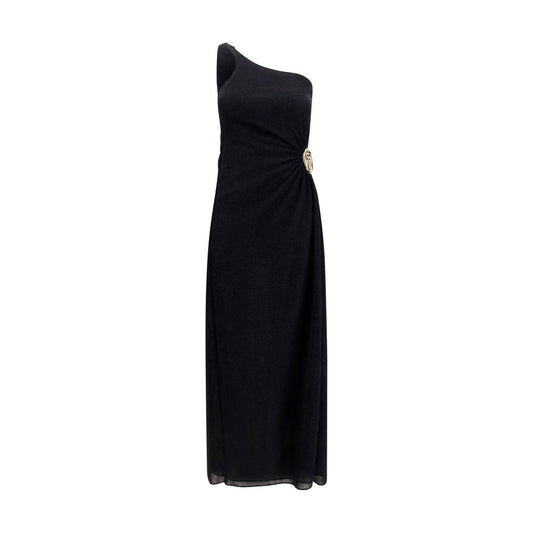 Black Polyamide Cocktail Dress