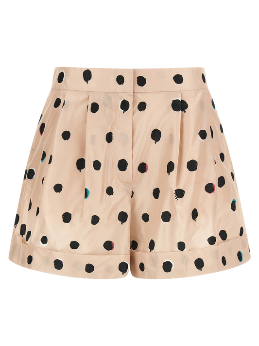 Multicolor Silk Bermuda Shorts