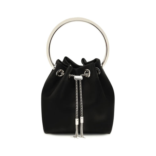 Black Silk Shoulder Bag