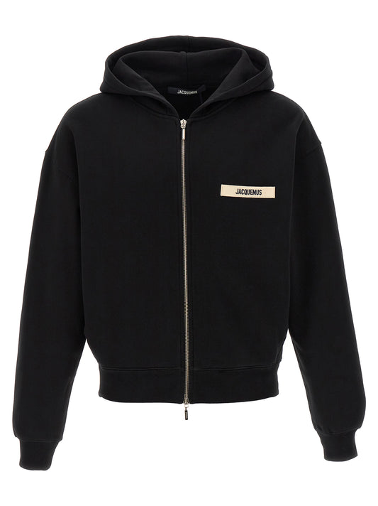 Black Cotton Sweatshirt