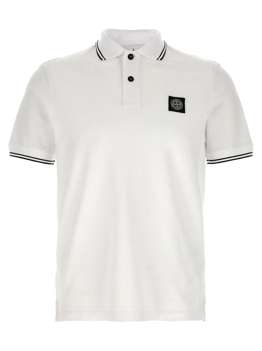 White Cotton Polo Shirt