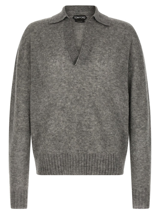 Gray Cashmere Cardigan