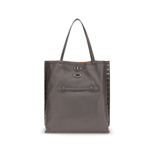 Gray Calf Leather Bos Taurus Shoulder Bag