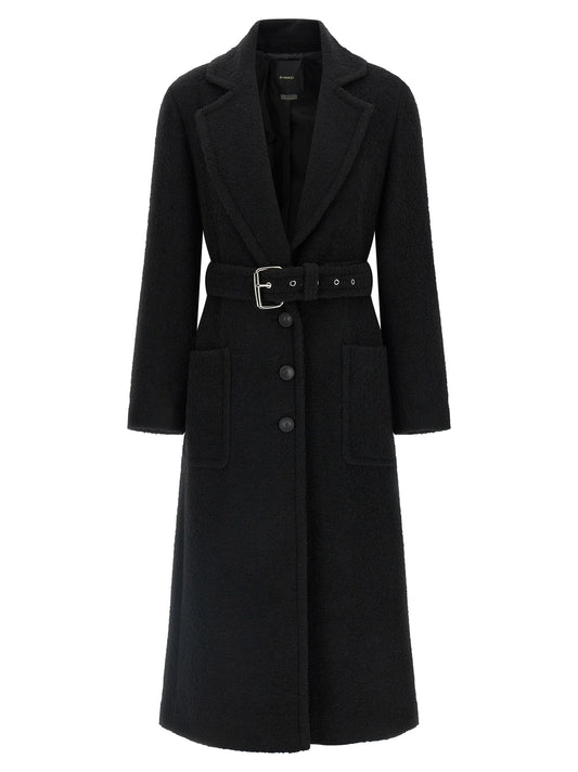 Black Polyester Coat
