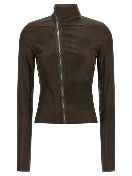 Brown Lamb Leather Leather Jacket