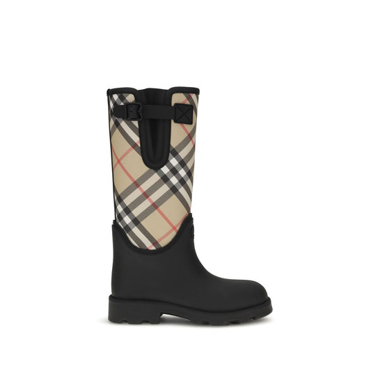 Black Rubber Rain Boots