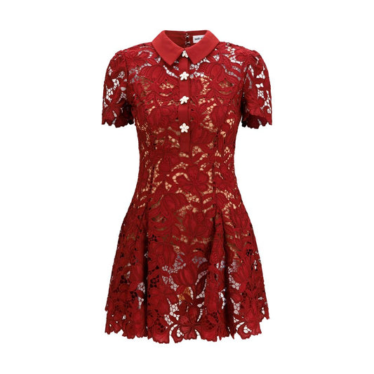 Bordeaux Polyester Cocktail Dress