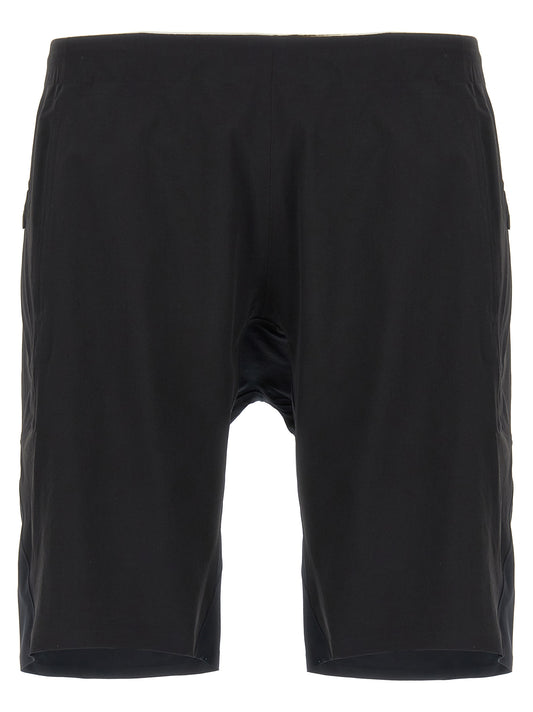 Black Nylon Bermuda Shorts