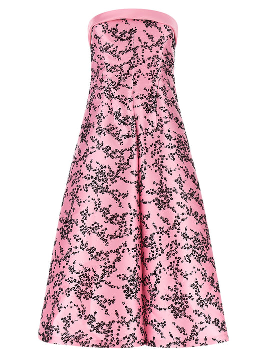 Multicolor Polyester Midi Dress