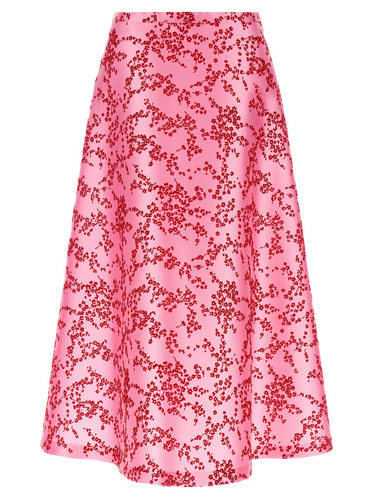 Multicolor Polyester Mini Skirt