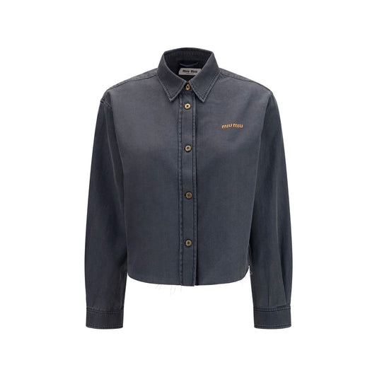 Gray Denim Shirt