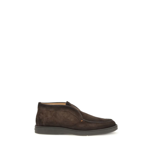 Brown Calf Leather Bos Taurus Ankle Boots