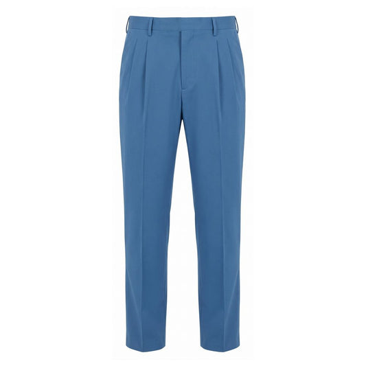 Blue Cotton Men's Pants