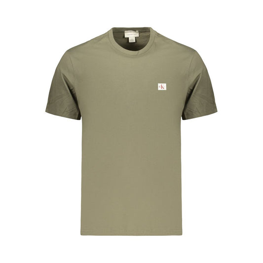 Green Cotton Men's T-Shirt