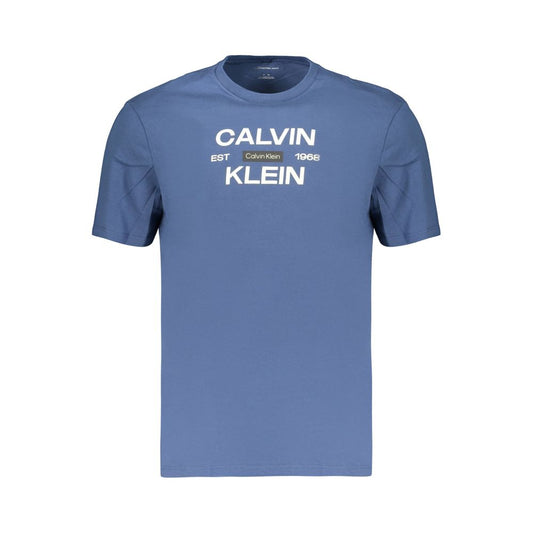 Blue Cotton Men's T-Shirt