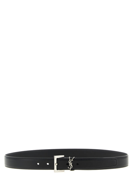 Black Calfskin Regular Belt