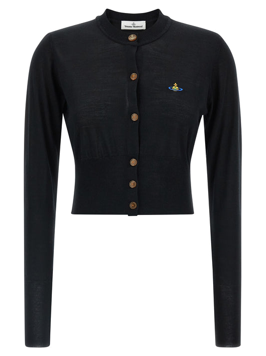 Black Cotton Cardigan