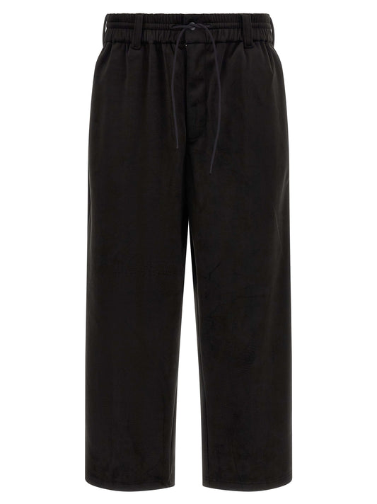 Black Recycled Polyester Joggers (Workout Pants)