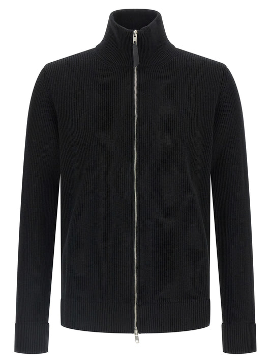 Black Cotton Cardigan