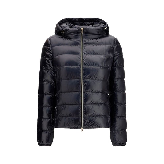 Black Polyamide Full-Length Jacket