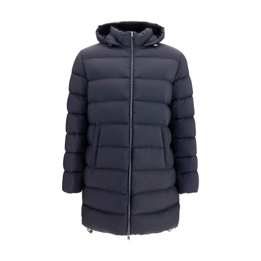 Black Polyamide Full-Length Jacket