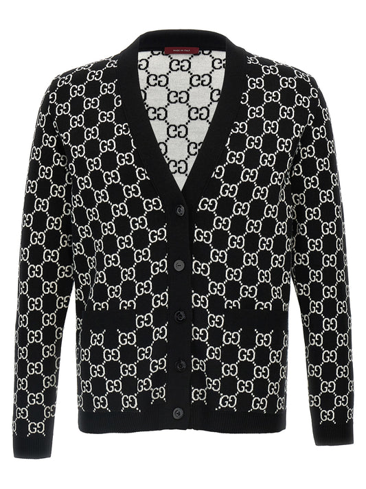 Bicolor Wool Cardigan