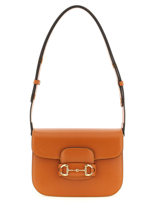 Orange Calfskin Shoulder Bag