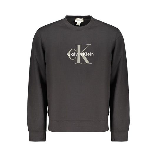 Black Cotton Mens Sweatshirt
