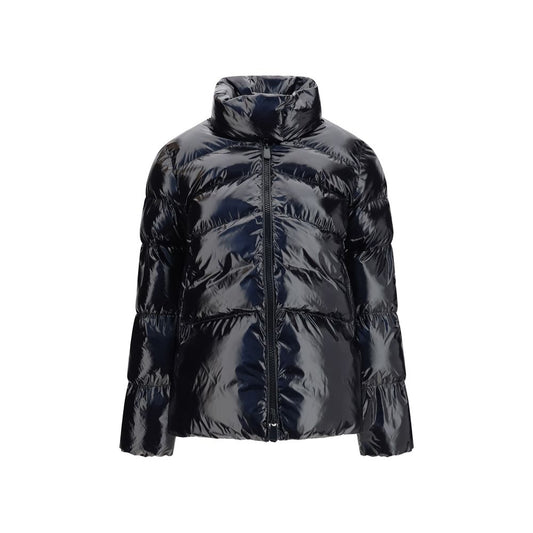 Black Polyamide Full-Length Jacket
