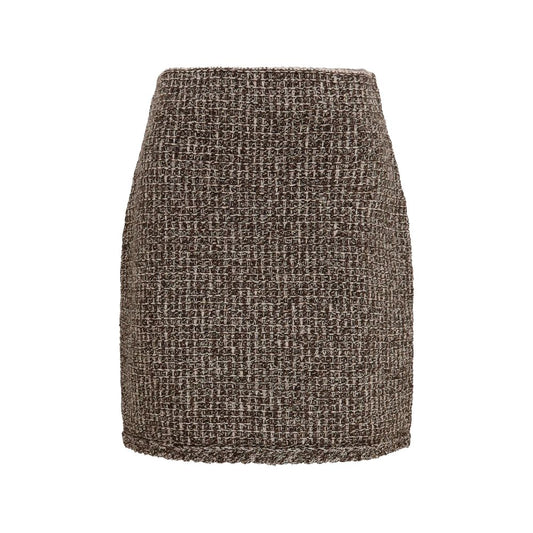 Brown Polyamide Mini Skirt