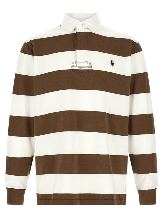 Brown Cotton Polo Shirt
