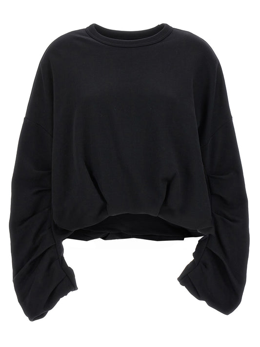 Black Cotton Sweatshirt