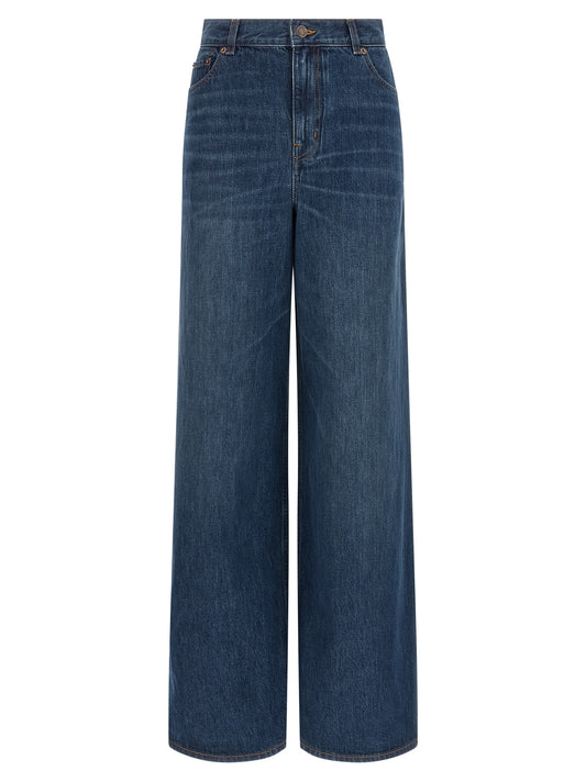 Blue Cotton Jeans Denim