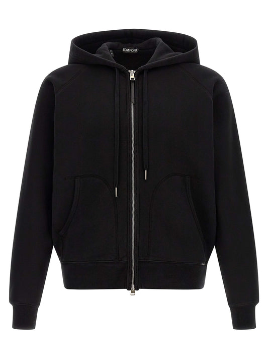 Black Cotton Sweatshirt
