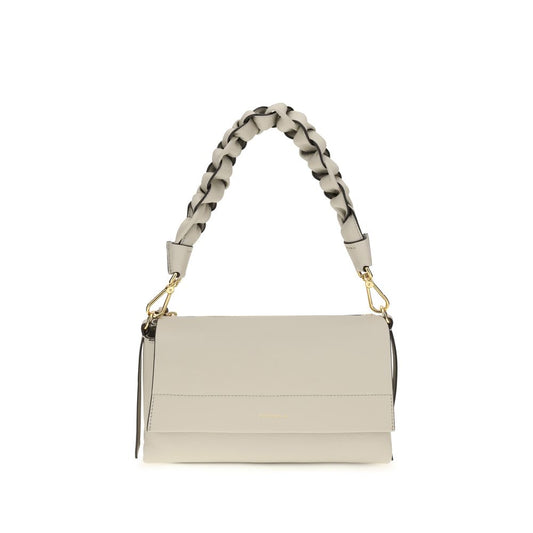 Beige Calf Leather Bos Taurus Shoulder Bag