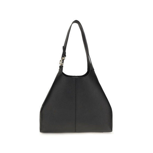 Black Calf Leather Bos Taurus Shoulder Bag