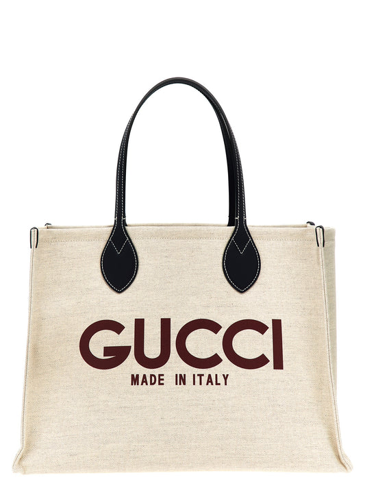 Beige Polyethylene Tote Bag