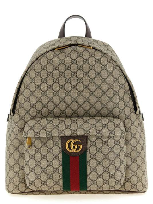 Beige Polyethylene Backpack
