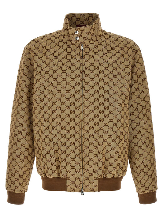 Beige Cotton Bomber