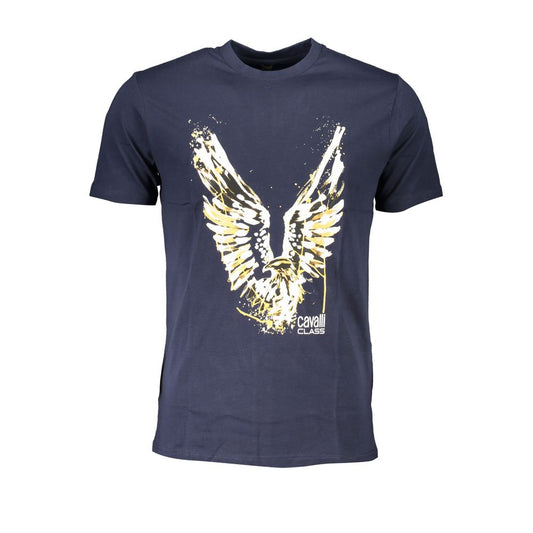 Blue Cotton Men's T-Shirt