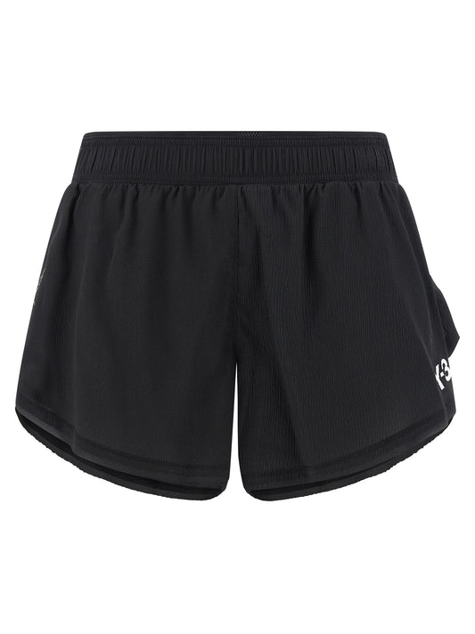 Black Polyamide Bermuda Shorts