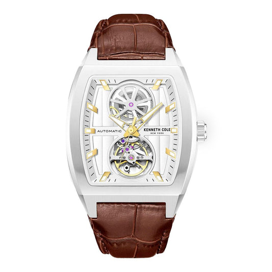 Brown Leather Dress Watch