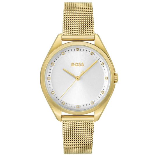 Gold Stainless Steel Dress Watch