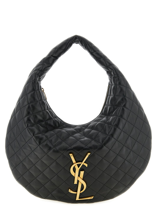 Black Lamb Leather Shoulder Bag
